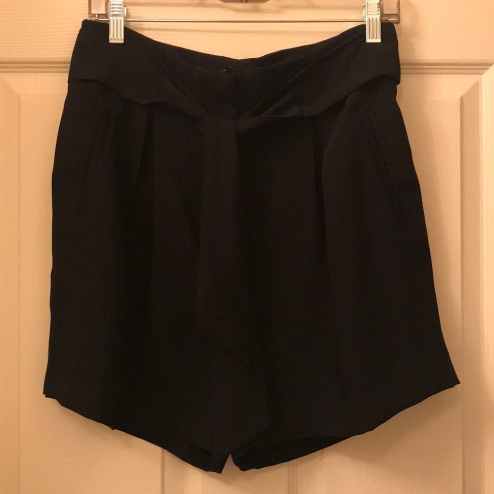 H&M Pleated Dress Shorts with Zipper/Tie Front